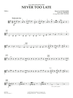 Never Too Late von Elton John (Download) 