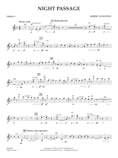 Night Passage - Violin 1 von Robert Longfield (Download) 