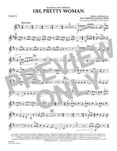 Oh, Pretty Woman - Violin 2 von Roy Orbison (Download) 