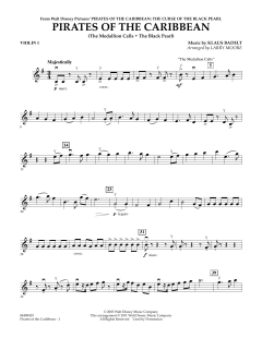 Pirates of the Caribbean - Violin 1 von Klaus Badelt (Download) 