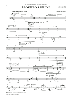 Prospero's Vision - Cello von Kaija Saariaho (Download) 