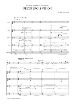 Prospero's Vision - Full Score von Kaija Saariaho (Download) 