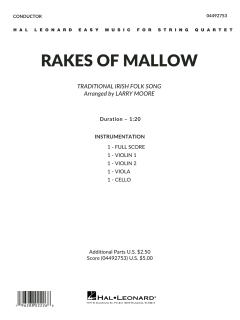 Rakes of Mallow von Traditional Irish Folk Song (Download) 