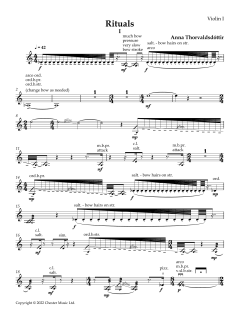 Rituals - Violin 1 von Anna Thorvaldsdottir (Download) 
