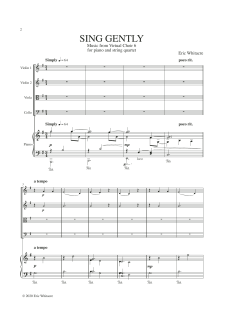 Sing Gently von Eric Whitacre (Download) 