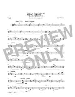 Sing Gently von Eric Whitacre (Download) 