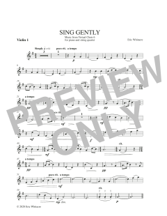 Sing Gently von Eric Whitacre (Download) 