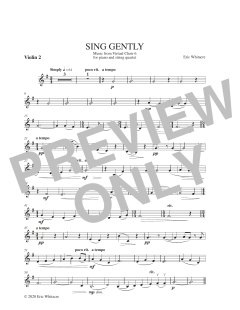 Sing Gently von Eric Whitacre (Download) 