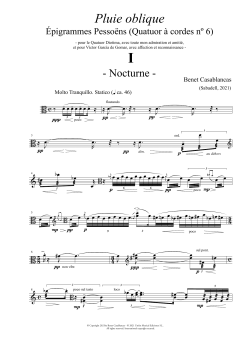 Streichquartett Nr. 6 von Benet Casablancas (Download) 