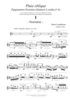 Streichquartett Nr. 6 von Benet Casablancas (Download) 