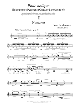 Streichquartett Nr. 6 von Benet Casablancas (Download) 