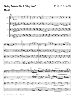 String Quartet No. 9 von Philip Glass (Download) 