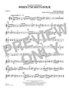 When I'm Sixty-Four - Violin 1 von The Beatles (Download) 