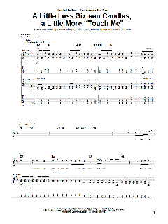 A Little Less Sixteen Candles, A Little More "Touch Me" von Fall Out Boy (Download) 