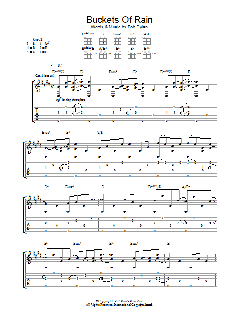 Buckets Of Rain von Bob Dylan (Download) 