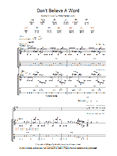 Don't Believe A Word von Thin Lizzy (Download) 