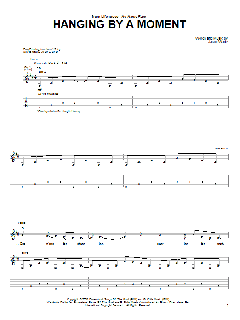 Hanging By A Moment von Lifehouse (Download) 