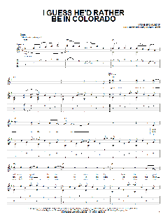 I Guess He'd Rather Be In Colorado von John Denver (Download) 