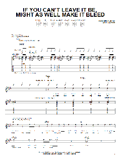 If You Can't Leave It Be, Might As Well Make It Bleed von Dashboard Confessional (Download) 