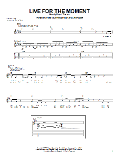 Live For The Moment von James Johnston (Download) 