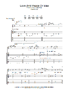 Love And Peace Or Else von U2 (Download) 