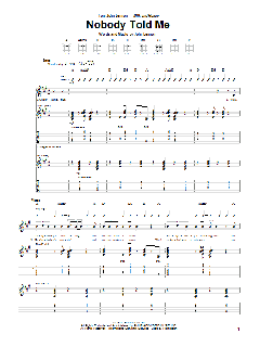 Nobody Told Me von John Lennon (Download) 