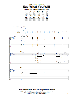 Say What You Will (Download) 