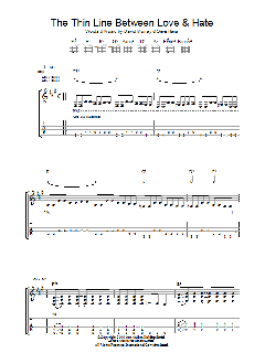 The Thin Line Between Love And Hate (Download) 