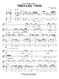 Times Like These (Download) 