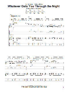 Whatever Gets You Through The Night (Download) 