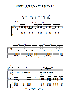 What's That You Say Little Girl? (Download) 