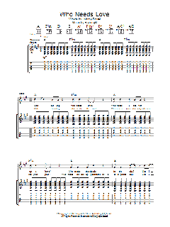 Who Needs Love (Download) 