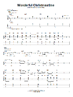 Wonderful Christmastime (Download) 