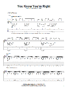 You Know You're Right (Download) 