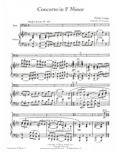 Concerto In F Minor (Download) 