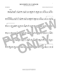 Bourree In E Minor (Download) 