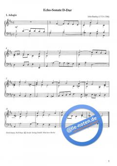 Echo-Sonate D-Dur von John Stanley 