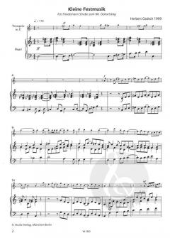 Kleine Festmusik von Herbert Gadsch 