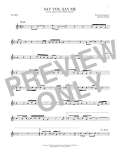 Say You, Say Me (Download) 