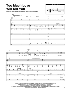 Too Much Love Will Kill You (Download) 