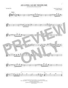 As Long As He Needs Me (Download) 