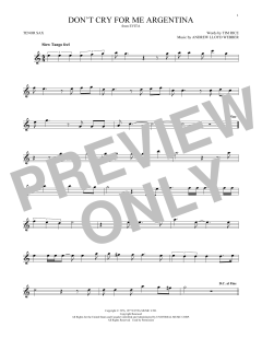 Don't Cry For Me Argentina (Download) 