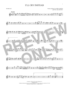 I'll Cry Instead (Download) 