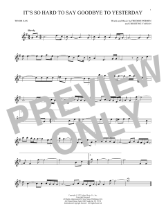 It's So Hard To Say Goodbye To Yesterday (Download) 