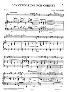 Conversation for Cornet von Clare Grundman für Trompete und Klavier im Alle Noten Shop kaufen