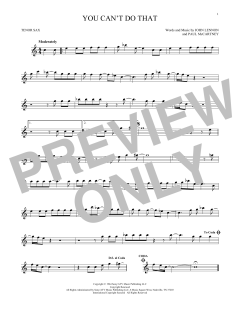 You Can't Do That (Download) 