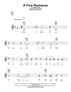 A Fine Romance von Jerome Kern (Download) 