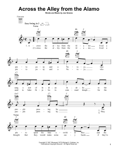 Across The Alley From The Alamo von Joe Greene (Download) 