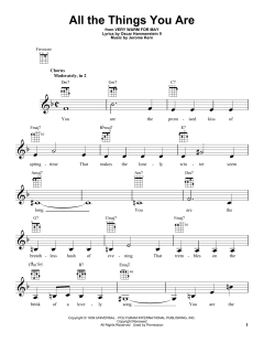 All The Things You Are von Jerome Kern (Download) 