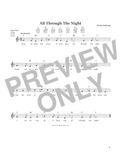 All Through The Night von Welsh Folksong (Download) 